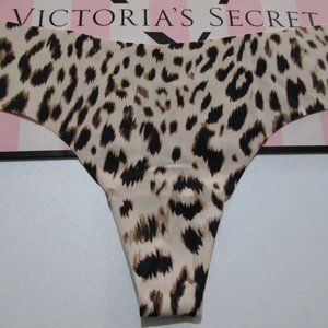 VICTORIA'S SECRET Black Leopard Thong Panty